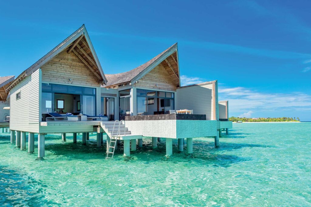 Maldives private jet crew villas